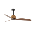 Faro - Weaver Ventilateur de plafond Ø1280 noir 3 pâles Nogal Tuya