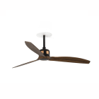 Faro - Copper Ventilateur de plafond encastrable Ø1280 noir 3 pâles Nogal