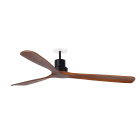 Faro - Lantau Dc L encastrable Ø1320 noir 3 pâles Nogal