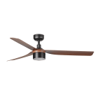 Faro - Punt Tek M Ø1300 noir 3 pâles Nogal 3000K Tuya