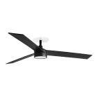 Faro - Rudder L 3 encastrable Ø1320 noir 3 pâles Ne Nogal 20W Swt