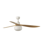 Faro - Outwood Ø1500 blanc 3 pâles chêne 1Xe27