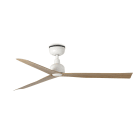 Faro - Marine Ø1250mm blanc 3 pâles chêne Ip44