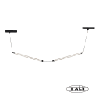 Faro - Lumina 600 2L suspension Neso Slim noir 24W 2200K Dali