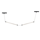 Faro - Lumina 600 2L suspension Neso Slim noir Led 24W 2700K