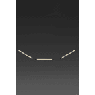 Faro - Lumina 600 3L suspension encas. Sm Curv noir Led 36W 2700K D