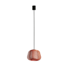 Faro - Narita suspension collerette orange 1Xe27