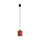Faro - Toba suspension collerette orange 1Xe27
