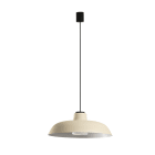Faro - Saga suspension collerette Beige 1Xe27