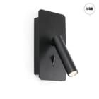 Faro - Suau Led Lampe Applique Noire Usb HIGH POWER LED 50/60Hz 3W3000K IP 20 140lm cla