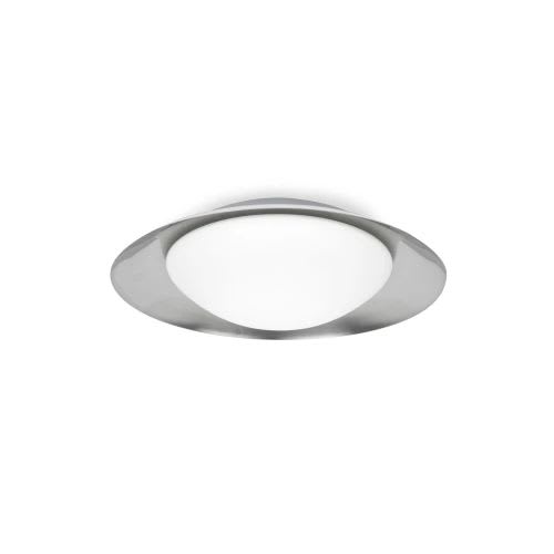Faro - Side Led Plafonnier Blanc Et Nickel 15W SMD LED 50/60Hz 15W3000K IP 20 1200lm cl