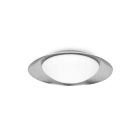 Faro - Side Led Plafonnier Blanc Et Nickel 15W SMD LED 50/60Hz 15W3000K IP 20 1200lm cl