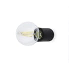 Faro - Ten Lampe Applique Noire Mate E27 50/60Hz 15W IP 20 classeII 100V-240V