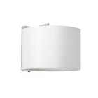 Faro - Sahara Lampe Applique Chrome/Blanc E27 50/60Hz 15W IP 20 classe I100V-240V