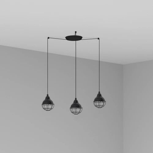 Faro - Claire Lampe Suspension Noire 5L E27 50/60Hz 15W IP 20 classeI 100V-240V