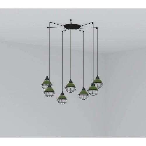 Faro - Claire Lampe Suspension Verte 7L E27 50/60Hz 15W IP 20 classeI 100V-240V