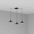 Faro - Lang Lampe Suspension Noire 3L E27 50/60Hz 15W IP 20 classeI 100V-240V
