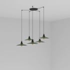 Faro - Lang Lampe Suspension Vert 5L E27 50/60Hz 15W IP 20 classeI 100V-240V