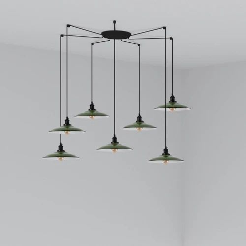 Faro - Lang Lampe Suspension Vert 7L E27 50/60Hz 15W IP 20 classeI 100V-240V