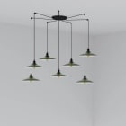 Faro - Lang Lampe Suspension Vert 7L E27 50/60Hz 15W IP 20 classeI 100V-240V