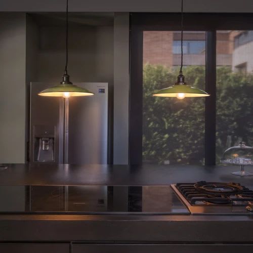 Faro - Lang Lampe Suspension Verte E27 50/60Hz 15W IP 20 classe I100V-240V