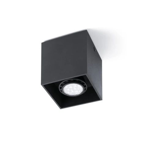 Faro - Tecto-1 Plafonnier Noire Gu10 GU10 50/60Hz 8W IP 20 classe I100V-240V