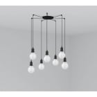 Faro - Art Lampe Suspension Noire 7L E27 50/60Hz 15W IP 20 classeI 100V-240V