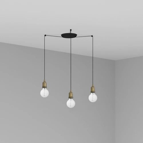 Faro - Art Lampe Suspension Vieil Or 3L E27 50/60Hz 15W IP 20classe I 100V-240V