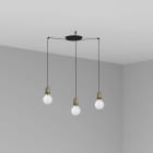 Faro - Art Lampe Suspension Vieil Or 3L E27 50/60Hz 15W IP 20classe I 100V-240V