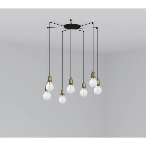 Faro - Art Lampe Suspension Vieil Or 7L E27 50/60Hz 15W IP 20classe I 100V-240V