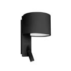 Faro - Fold Lampe Applique Noire Avec Lecteur Led E27 50/60Hz 15W IP20 classe I 100V-24
