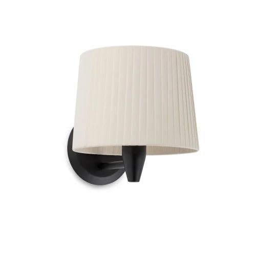 Faro - Samba Lampe Applique Noire/Enrubanné Beige E27 50/60Hz 15W IP 20 classeI 100V-24