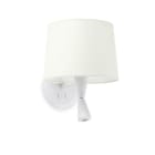 Faro - Conga Lampe Applique Avec Lecteur Blanc/Blanc E27 50/60Hz 15W IP 20classe I 100V