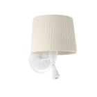 Faro - Samba Lampe Applique Avec Lecteur Blanc/Enrubanné Beige E27 50/60Hz 15W IP20 cla