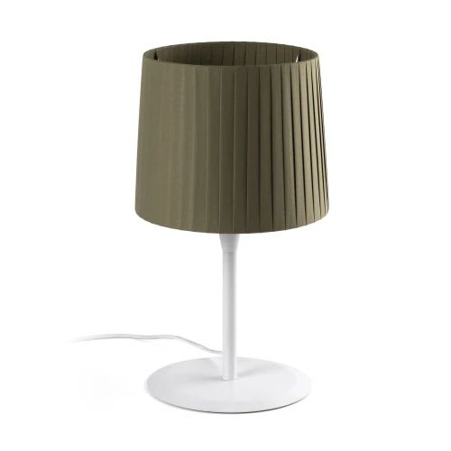 Faro - Samba Lampe De Table Avec Un Blanc/Enrubanné Vert E27 50/60Hz 15WIP 20 classe II