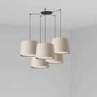 Faro - Samba Lampe Suspension Noir/Beig 5L E27 50/60Hz 15W IP 20 classeII 100V-240V