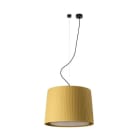Faro - Samba Lampe Suspension Noir/Enrubanné Jaune Ø450 E27 50/60Hz 15W IP 20classe II