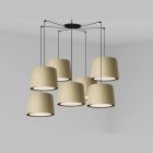 Faro - Samba Lampe Suspension Noir/Vert 7L E27 50/60Hz 15W IP 20 classeII 100V-240V