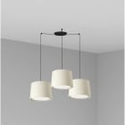 Faro - Conga Lampe Suspension Blanche 3L E27 50/60Hz 15W IP 20 classeII 100V-240V