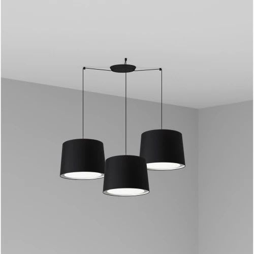 Faro - Conga Lampe Suspension Noire 3L E27 50/60Hz 15W IP 20 classeII 100V-240V