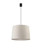 Faro - Samba Lampe Suspension Simple Noir/Enrubanné Beige E27 50/60Hz 15W IP 20classe I