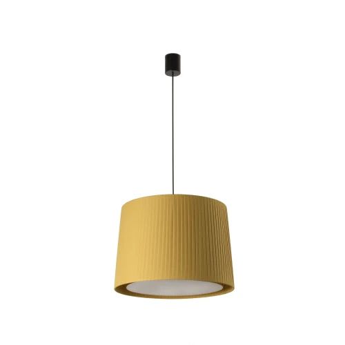 Faro - Samba Lampe Suspension Simple Noir/Enrubanné Jaune E27 50/60Hz 15W IP 20classe I