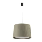 Faro - Samba Lampe Suspension Simple Noir/Enrubanné Vert E27 50/60Hz 15W IP 20classe II