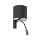 Faro - Tira Lampe Applique Noire Avec Lecteur Led E27 50/60Hz 15W IP20 classe I 100V-24