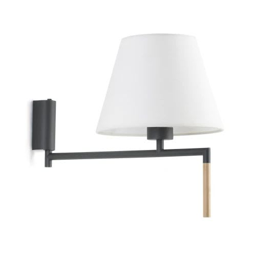 Faro - Ron Applique Gris Foncé/Blanc E27 50/60Hz 15W IP 20 classe I100V-240V