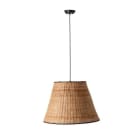 Faro - SUMBA Lampe suspension noire/rotin E27 50/60Hz 15W IP 20 classe I100V-240V