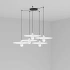 Faro - Plat Lampe Suspension Blanche 5L E27 50/60Hz 15W IP 20 classeII 100V-240V