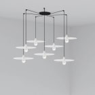 Faro - Plat Lampe Suspension Blanche 7L E27 50/60Hz 15W IP 20 classeII 100V-240V