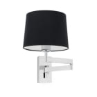 Faro - Artis Lampe Applique Avec Bras Articulé Chrome/Noire E27 50/60Hz 15W IP20 classe