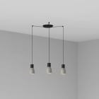 Faro - Kombo Lampe Suspension Gris Ø120 3L E27 50/60Hz 15W IP 20classe II 100V-240V